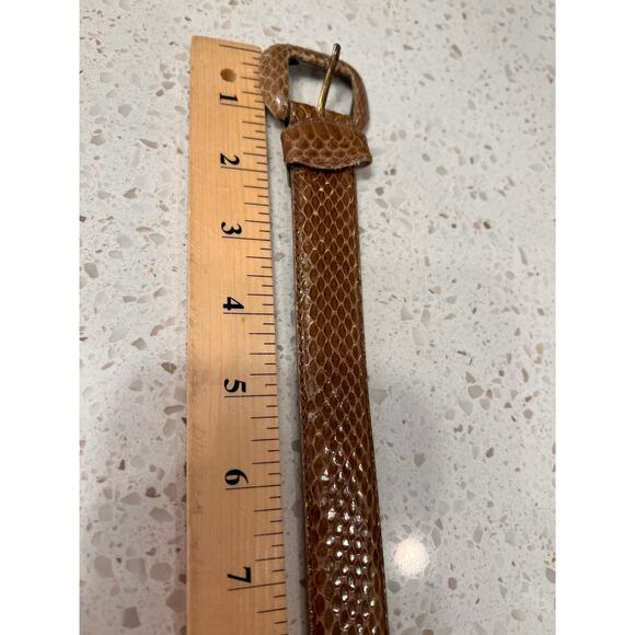 VINTAGE Rayman/Ridless SNAKE SKIN Belt SZ Small - Picture 7 of 8
